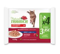 TRAINER GATTO NATURAL ADULTO MANZO FLOWPACK CF. (4x85) GR