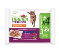 Natural Trainer Cat Sterilised multipack 4 x 85 gr: Tacchino