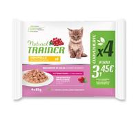 TRAINER GATTO NATURAL KITTEN&YOUNG POLLO FLOWPACK CF. (4x85) GR