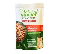 TRAINER GATTO NATURAL STRACCETTI ADULTO MANZO & VERDURE 85 GR