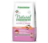 Natural Trainer Kitten con Salmone - 1,5 kg - Croccantini per gatti - 1° ORDINE? scegli lo sconto BZR5 / BZR20 + 200 punti fedeltà