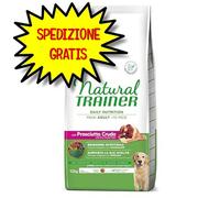 Natural Trainer Adult Maxi con Prosciutto Crudo e Riso - 12 kg - Confezione da 2 pezzi - Croccantini per cani - 1° ORDINE? scegli lo sconto BZR5 / BZR20 + 200 punti fedeltà