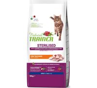 Trainer Natural Cat Sterilised Adult Con Carni Bianche E Fibra Di Pisello 10 Kg,