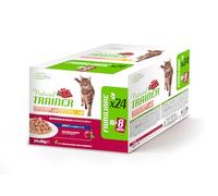 Trainer Natural Cibo Umido per Gatti Adulti - Multipack Pollo & Salmone - 24 x 85 g