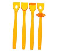 Trainer Orale 4 Pezzi in Pp Arancia per Esercizi della Lingua | Design Ergonomico Leggero e Portatile, per Bambini, Uso Viaggio e Outdoor, Aiuta lo Sviluppo Linguistico
