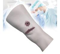 Trainer Per Il Bendaggio Delle Ferite Al Ginocchio E Alla Coscia, Modello Di Emostasi Per Emorragia Da Trauma Con 3 Ferite Simulate, Design Riutilizzabile, Per La Pratica Della Medicazione Con Sutura