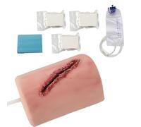 Trainer per medicazione delle ferite alla Coscia, simula Il Bendaggio delle ferite e Il Trainer per Laccio emostatico, con Garza di Compressione, tampone Impermeabile e Sacca per infusione, Ferma l'e