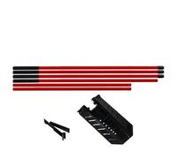 Trainer per swing da golf - Bastone di allineamento 105x105x21 cm, ausilio portatile per la pratica, attrezzatura per allenamento regolabile a 7 livelli | Strumento di allineamento del golf per il tor