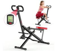 Trainer pieghevole per squat assist con fasce di resistenza regolabili e display Allenamento di forza per tutto il corpoAllena gambe, glutei, core, schiena e spalle con un movimento fluido di squat, a