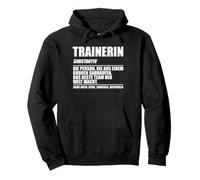 Trainerin substantiv, Die Person Trainer Felpa con Cappuccio