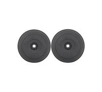 TrainHard Dischi per pesi in plastica/cemento, 2 x 15 kg