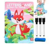 Training Cards for Pen Control, Reusable Early Education Handwriting Practice Tool with Interactive Games, Learning Accessories for Boys, Girls, Kids, and Students at Home or School