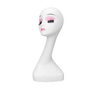 Training Simulation Practicing Head 20 In Manikin Doll Head Female Professional Cosmetology Manikin head for Wigs Making Hat Glasses Face Towels Helmet Display With Pink Make up