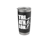 Training-Triathlon Triatleta Corridore ciclismo Triathlon Bicchiere termico in acciaio inox doppia parete
