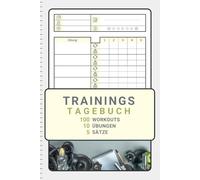 Trainingstagebuch »Fresh« XL für Fitness- und Krafttraining: 5 Sätze pro Übung, 10 Übungen pro Trainingseinheit, 100 Trainingseinheiten. Einfache Verwendung für Anfänger und Fortgeschrittene