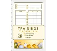 Trainingstagebuch »Summer Vibes« XL für Fitness- und Krafttraining: 5 Sätze pro Übung, 10 Übungen pro Trainingseinheit, 100 Trainingseinheiten. Einfache Verwendung für Anfänger und Fortgeschrittene