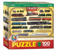 Trains 100 Piece Jigsaw Puzzle Brain teaser 100 Piece Puzzle
