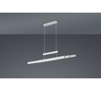 TRAJAN SOSPENSIONE LED 45W 5300lm, 2700K - 5000K ACCIAIO SATINATO ALLUNGABILE ESTENSIBILE INTENSITA' DIMMERABILE BI-EMISSIONE L. 150C,5M