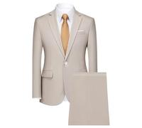 Traje De Vestir para Hombre Elegante Abito Monopetto Slim Fit con Un Bottone per Matrimonio