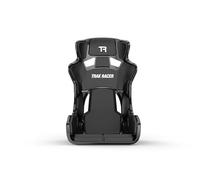 Trak Racer Sedile da corsa GT Style in fibra di vetro nera con staffa, sedile ergonomico per simulatore per piloti da S a XL, schiuma antiurto, montaggio laterale, compatibile con imbracatura