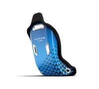 Trak Racer Sedile fisso da corsa ibrido TRX, Alpine 2023 Livery, Formula GT, in fibra di vetro, con slot per imbracatura, solo sedile, pronto per montaggio laterale