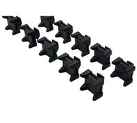 Trak Racer set 10 clip gestione cavi con 10 fascette resistenti per fissaggio ordinato profili scanalati da 8 mm compatibili con simulatori racing e postazioni gaming