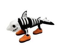 Tralalalero Tralala Scary Edition - Figura articolata XL Brainrot 15 cm - Squalo scheletro Sneakers - Collezione ufficiale Brainrot - Edizione Limitata Esclusiva Memi Italiani - Tralalalero Halloween