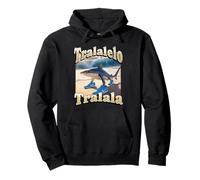Tralalelo Tralala Funny Shark Italian Brainrot Meme Graphic Felpa con Cappuccio