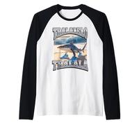 Tralalelo Tralala Funny Shark Italian Brainrot Meme Graphic Maglia con Maniche Raglan