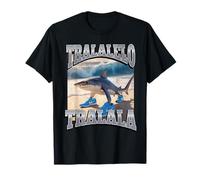 Tralalelo Tralala Funny Shark Italian Brainrot Meme Graphic Maglietta