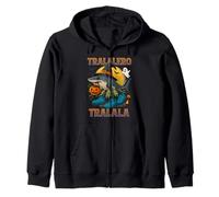 Tralalero Tralala Italian Brainrot Shark Halloween per Bambini Felpa con Cappuccio