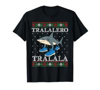 Tralalero Tralala Ugly Christmas Sweater Italian Brainrot Maglietta