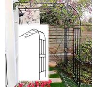 Traliccio a mezzo arco per piante rampicanti, supporto da parete laterale da giardino per rose da esterno, telaio in metallo in acciaio inossidabile