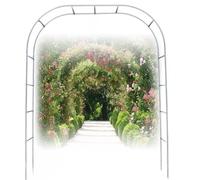 Traliccio ad arco da giardino in acciaio inox, antiruggine e resistente al sole, ingresso esterno per giardini, patii e paesaggi, disponibile in larghezza 120 cm e 300 cm (1,5 m di larghezza x 2,4 m