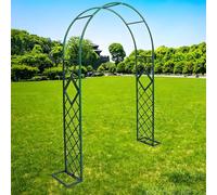 Traliccio ad arco da giardino per piante rampicanti, pergolato in metallo, pergolato per prato, feste, cerimonie, matrimoni, decorazione, sfondo per addio al nubilato, 2,6 x 2,3 m, 1,4 x 2,3 m, 3,2 x
