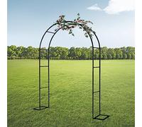 Traliccio ad arco da giardino per piante rampicanti, robusta struttura di supporto per piante rampicanti, migliora gli spazi esterni, perfetto per giardini, prati e decorazioni per matrimoni