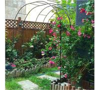 Traliccio ad arco da giardino per piante rampicanti, robusta struttura in metallo, verniciato a polvere per resistenza agli agenti atmosferici, ideale per decorazioni esterne in cortili e matrimoni