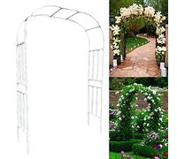 Traliccio ad arco da giardino resistente, archi per piante rampicanti stabili, pergola in metallo per decorazione di rose, sfondo per matrimoni all'aperto, perfetto per cerimonie sul prato