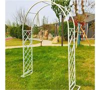 Traliccio ad arco da giardino zincato resistente per piante rampicanti, stabile arco in metallo per cespugli di rose, telaio autoportante per rose (dimensioni: 240 x 230 cm (larghezza x altezza),