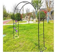 Traliccio ad arco in metallo for piante rampicanti, pergolato for rose con supporto for piante, arco decorativo for giardino esterno disponibile(Black,W140*H230Cm/W4.6*H7.5Ft)