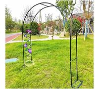 Traliccio ad arco in metallo for piante rampicanti, pergolato for rose con supporto for piante, arco decorativo for giardino esterno disponibile(Green,W200*H230Cm/W6.6*H7.5Ft)