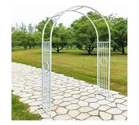 Traliccio ad Trellis da giardino, facile da montare, Trellis in metallo for traliccio for piante rampicanti, durevole e di lunga durata (1,4 x 2,3 x 0,4 m)(White)