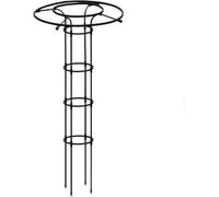 Traliccio da giardino a forma di obelisco, alto, nero, leggero, supporto per piante rampicanti e fiori, 154,9 cm, torre per piante da esterno per una maggiore crescita e stabilità