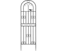 Traliccio da giardino for piante rampicanti ideale for rose, viti, verdure, fiori, edera, uva, cetrioli e clematidi. Bellissimo design ad arco con uccelli. Decorazione esterna perfetta for prato, giar
