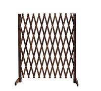 Traliccio da giardino in legno espandibile, divisorio decorativo per piante e cancello retrattile per animali domestici, pannello barriera per cani da esterno per giardino e cortile