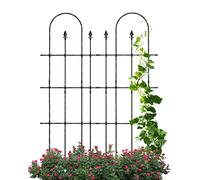 Traliccio da giardino in metallo per piante rampicanti, pannello staccabile, per supporto di rose, verdure e fiori nel cortile