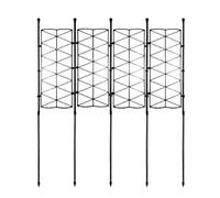 Traliccio da giardino per viti, cornice per piante da giardino, telaio per traliccio da giardinaggio, antiruggine, spesso rivestito in polipropilene, per cetrioli, pomodori, clematidi, glorie del