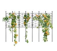 Traliccio da giardino per viti, cornice per piante da giardino, telaio per traliccio da giardinaggio, antiruggine, spesso rivestito in polipropilene, per cetrioli, pomodori, clematidi, glorie del