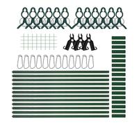 Traliccio da giardino: traliccio per piante rampicanti, per coltivazione di cetrioli | graticcio pieghevole, supporto da arrampicata per piante in vaso in metallo inossidabile per piante da
