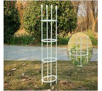 Traliccio Dell'obelisco del Giardino, Gabbia della Pianta del Pomodoro per La Rosa di Supporto, Piante Rampicanti, Viti Vegetali, Supporto della Pianta della Pianta D, White, 20 * 120cm/7.8 * 47.2in